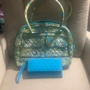 Vera Bradley purse and wallet set